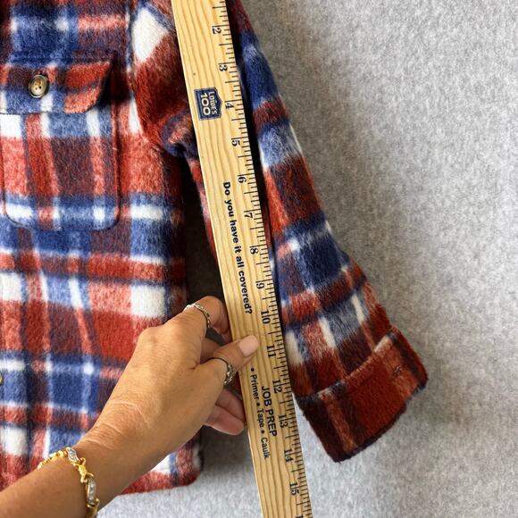 Carters Flannel Jacket Boys Sz 5 Thick Warm Plaid Western Outdoors Fall Casual - Picture 6 of 10